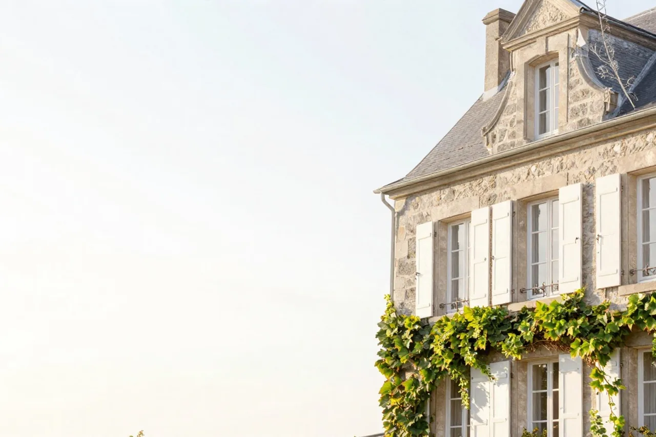Façade pierre et chaux du Clos des Salines à Guérande